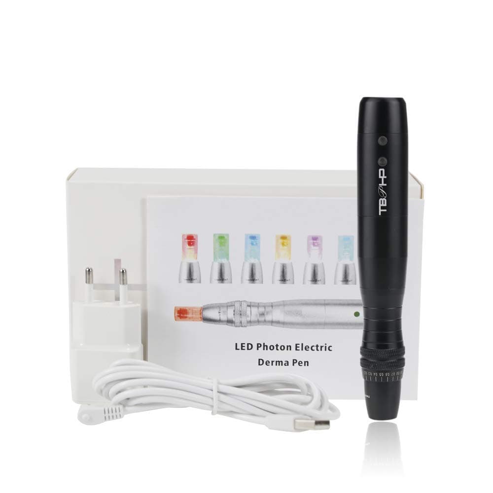 TBPHP 7 LED Light Microneedling Derma Pen, Wireless, 0.1-2.0mm