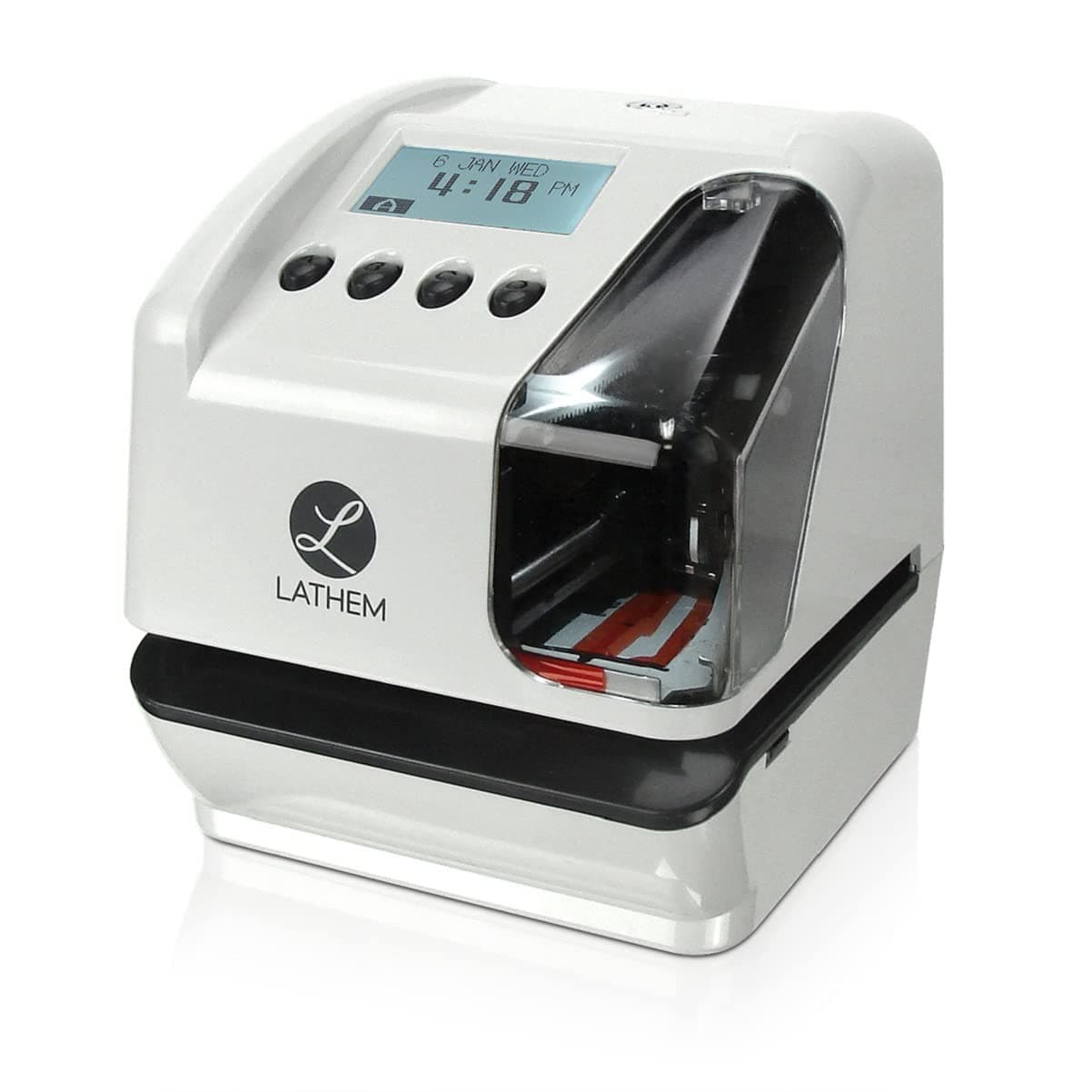 Lathem LT5000 Electronic Multi-Line Time, Date and Numbering Document Stamp, Can Be Wall Mounted (Screws Included) (LT5000)