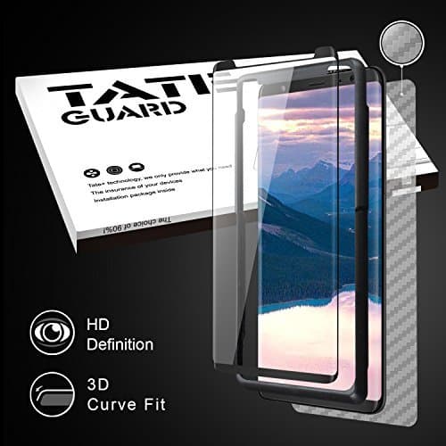 TATE GUARD VETTN8KIT Galaxy Note 8 Screen Protector [With Plastic Guide] [Case Friendly Tempered Glass Screen protector] [HD Protector Works With S Pen + High Sensitivity Respond] for Samsung Galaxy Note8