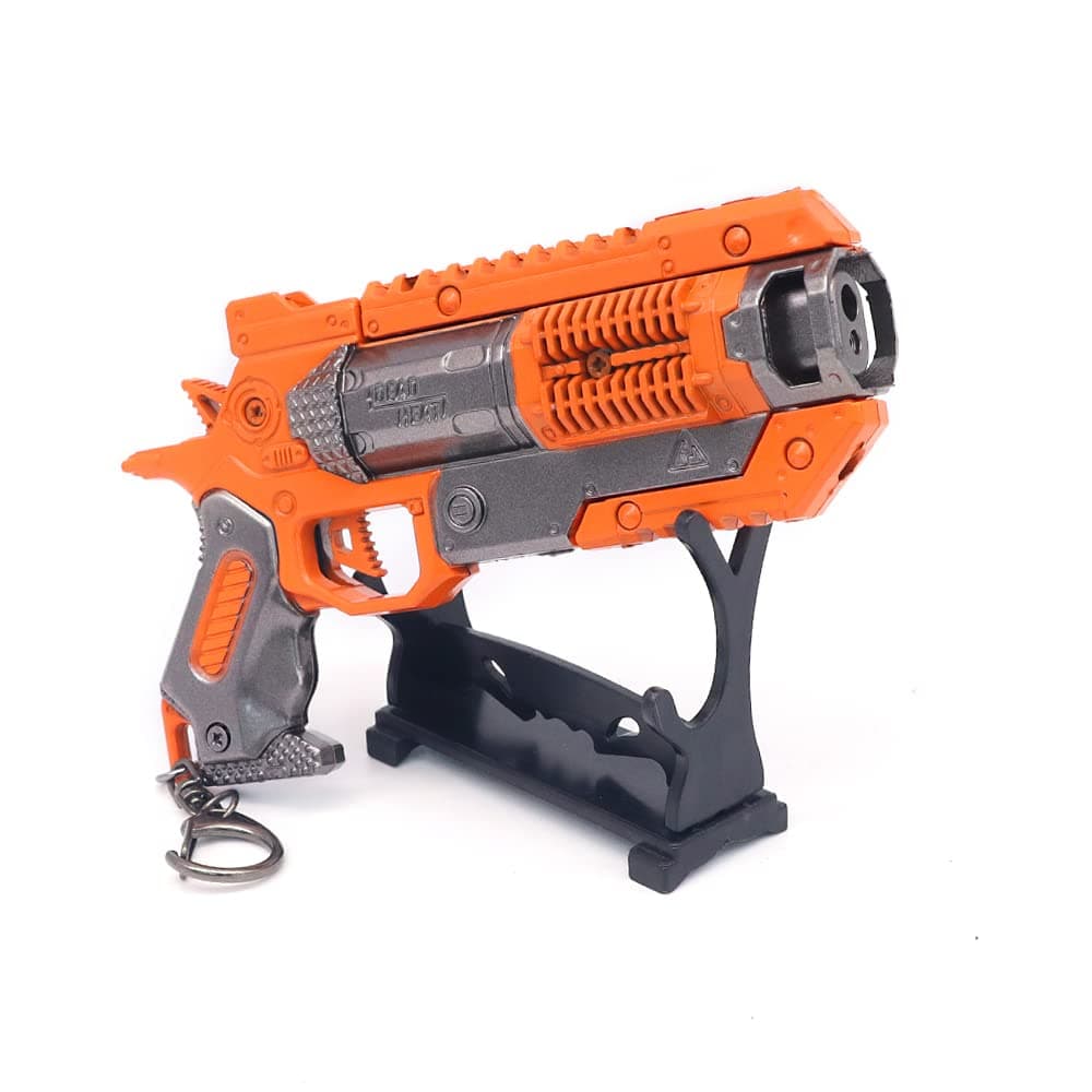 Apex Games Metal Model of Wingman Dead Heat Replica Melee Skin The Dismantler Pistol Keychain Metal Model Action Figure Arts Toys Party Gift, Orange, S