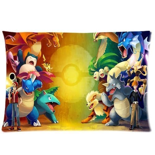 Custom Pokemon Pillowcase Standard Size 20x30 Cotton Pillow Case P850