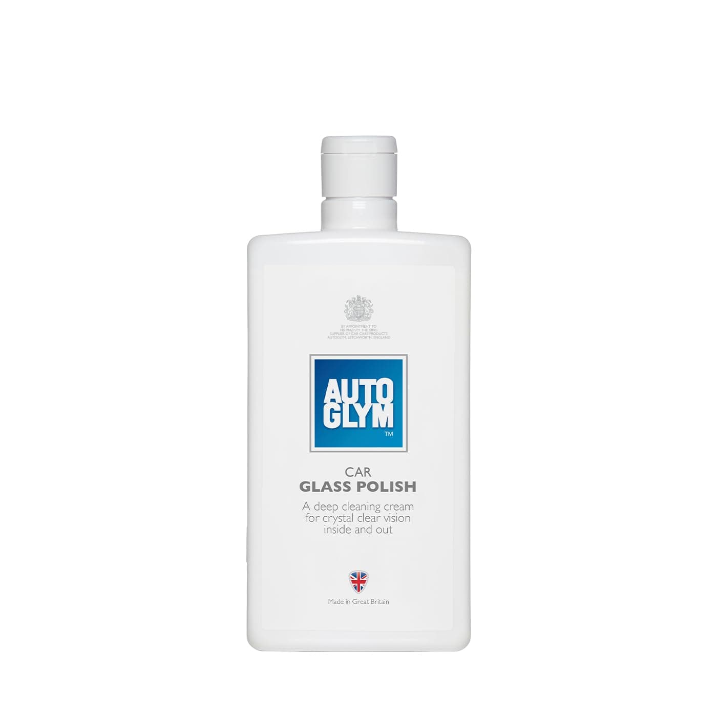 Autoglym Car Glass Polish, 500ml - Windscreen and Car Window Cleaner, Deep Cleaning Cream for Crystal Clear Vision Inside and Out