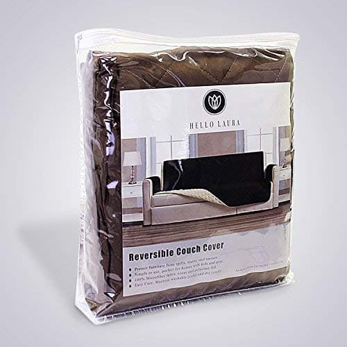Hello Laura Deluxe Reversible Quilted Furniture Protector for Pets, Kids, Dogs, Sofa Slipcover Set,Recliner, Loveseat and Chair, Loveseat
