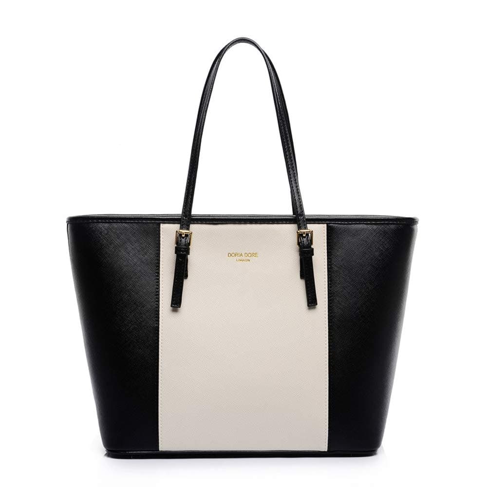 Fashion Shoulder Bag For Women Stylish Black And White HandBag European Style Ladies Tote Bag