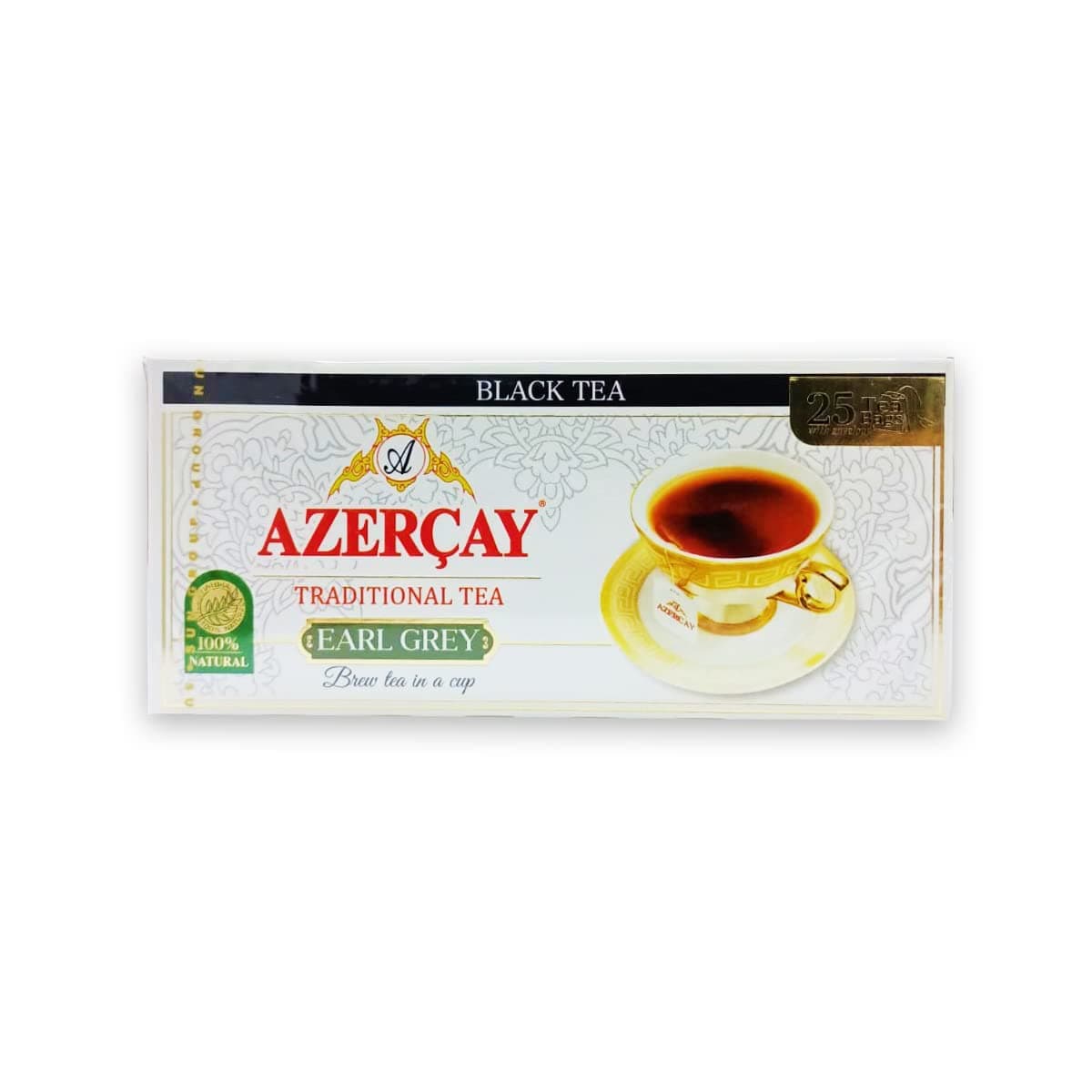 Azercay Tea Bag Flavoured 50 Gr Covered Bergamot Flavoured Black Tea