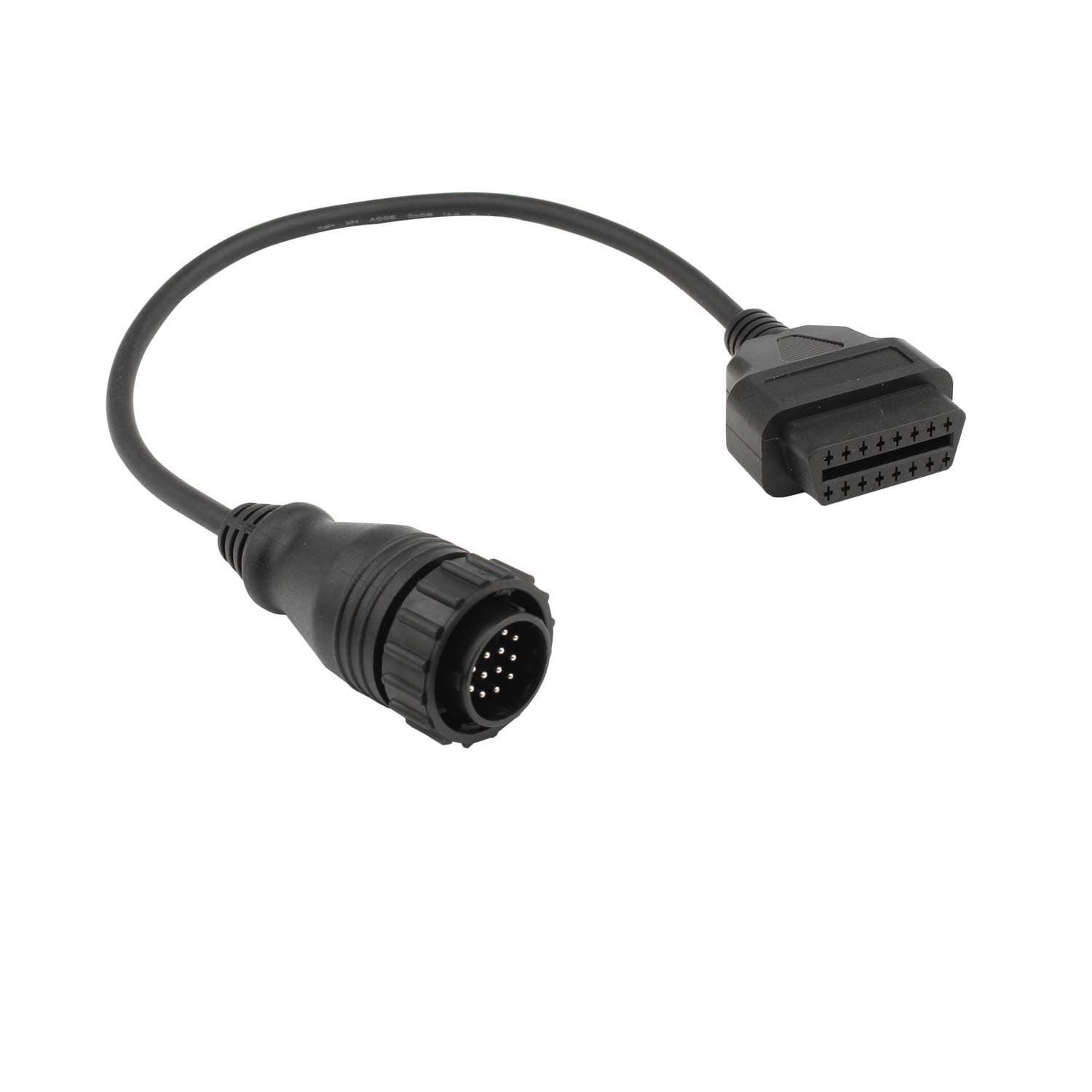 Futheda OBD2 OBD II 14 Pin to 16 Pin Car Cable Connector Diagnostic Adapter, 3 Pin Pass Through OBD 2 Extension Cable Compatible with Sprinter 40cm