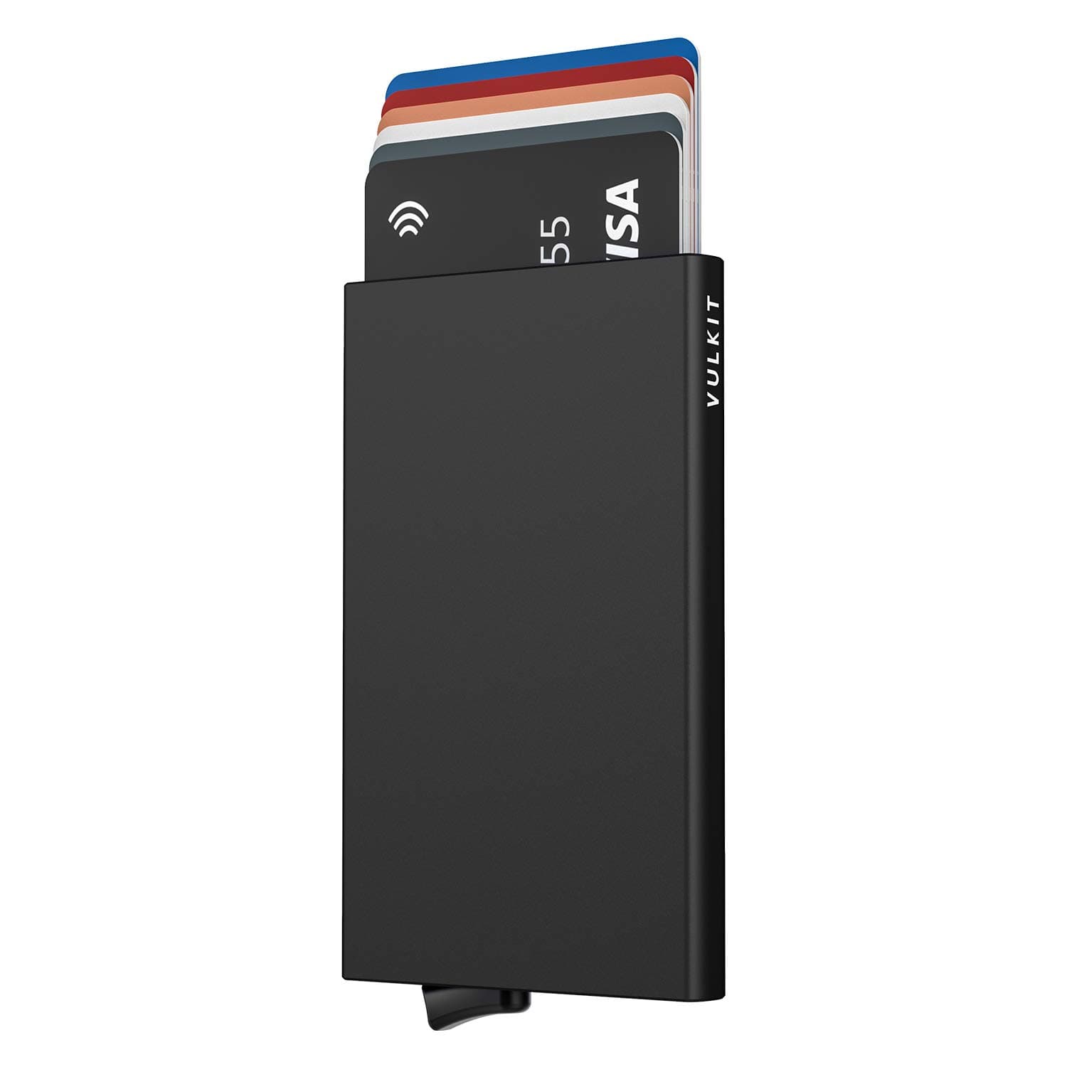 VULKIT Men's or Women's Automatic Metal Credit Card Holder Pop Up Credit Card Holder RFID Blocking