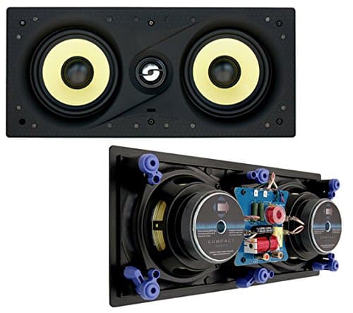Compact Audio Fidelity W5 LCR Dual 5.25" In-wall Kevlar and Titanium speaker (SINGLE)