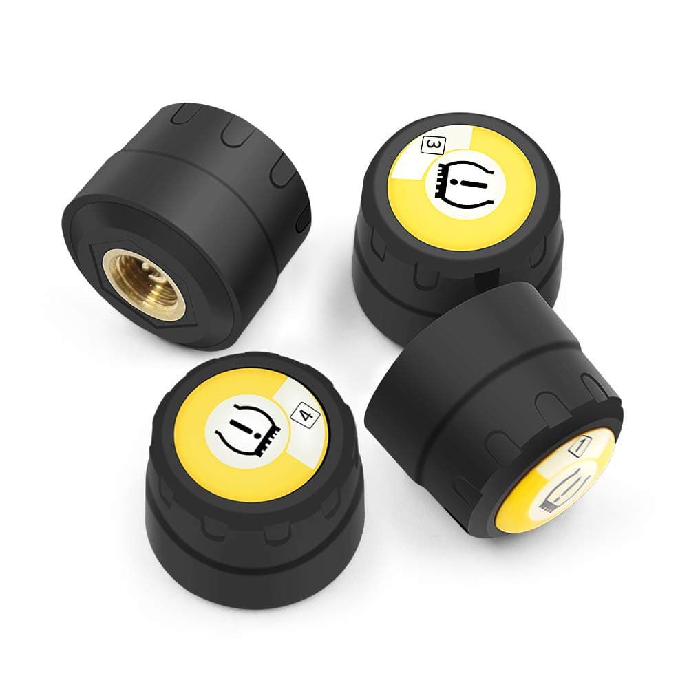 VXDAS TPMS Sensor Bluetooth TPMS TPMS System Tire Pressure Monitor Tire Pressure Alarm With 4 External Sensor APP Display Android iOS