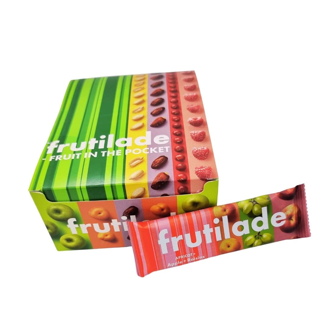 Fruitlade Fruit bar with apple and raisins (Pack of 24 x 30g) - VEGAN, GLUTEN FREE, NO ADDED FLAVOURS