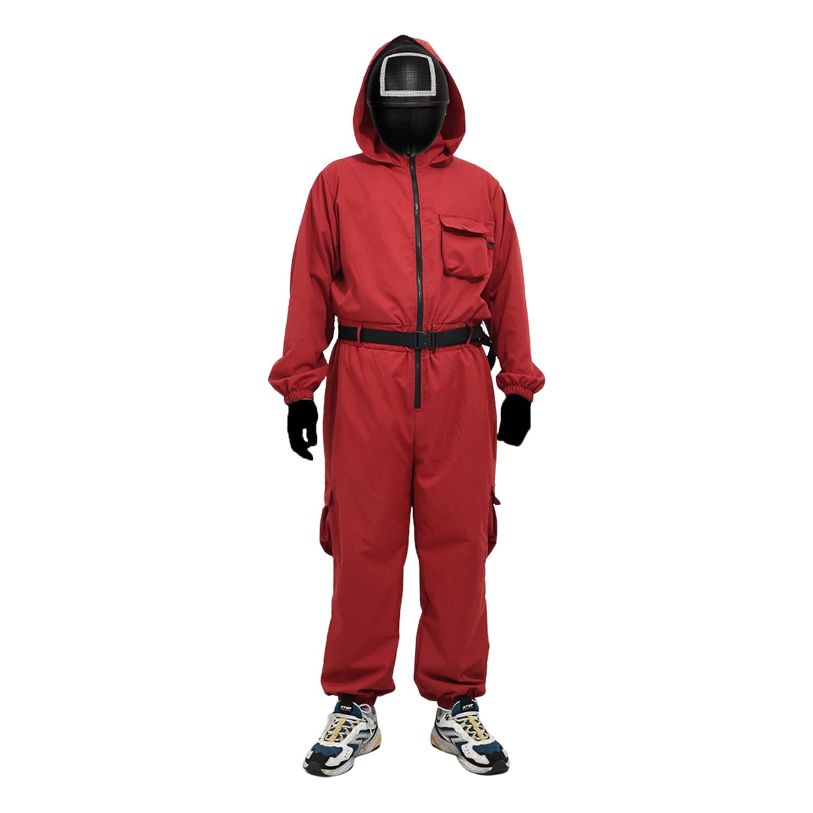 Squid Game Costume Jumpsuit + Squid Game Mask for Kids Adults Cosplay Suit Masquerade Accessories Halloween Props