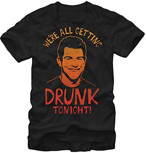 New Girl TV Show - We're All Getting Drunk Tonight - T-Shirt (XL)
