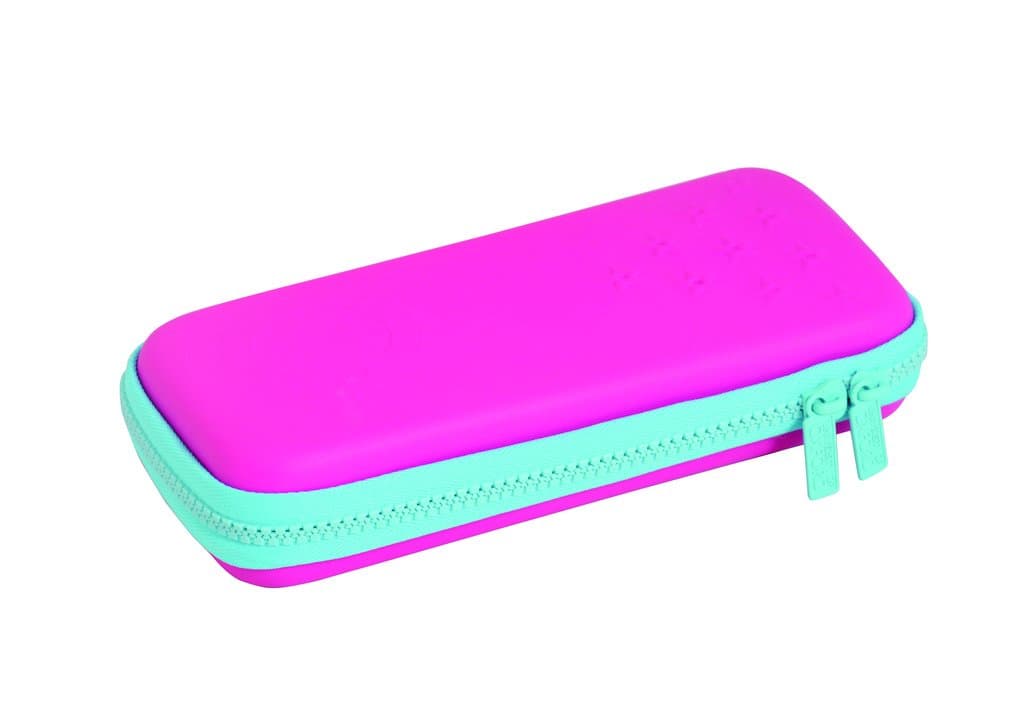 University of Oxford Stationery Canvas Pencil Pouches Single Zipper Star Pink