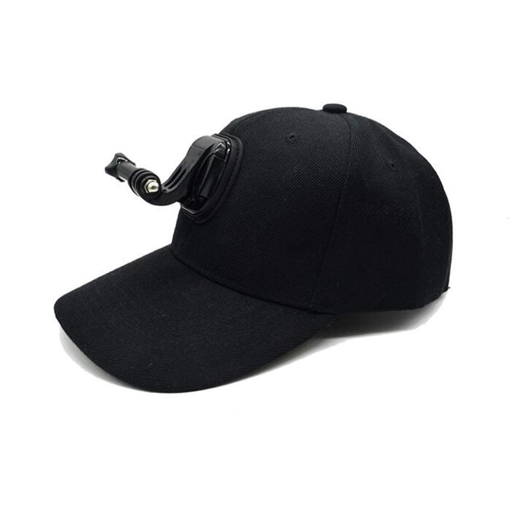 Baseball Hat, Sun Hat with Quick Release Buckle Mount for GoPro Hero 6, 5 Session/5/4/3+/3/2/1, Xiaomi Yi 4K Other Action Cameras Black