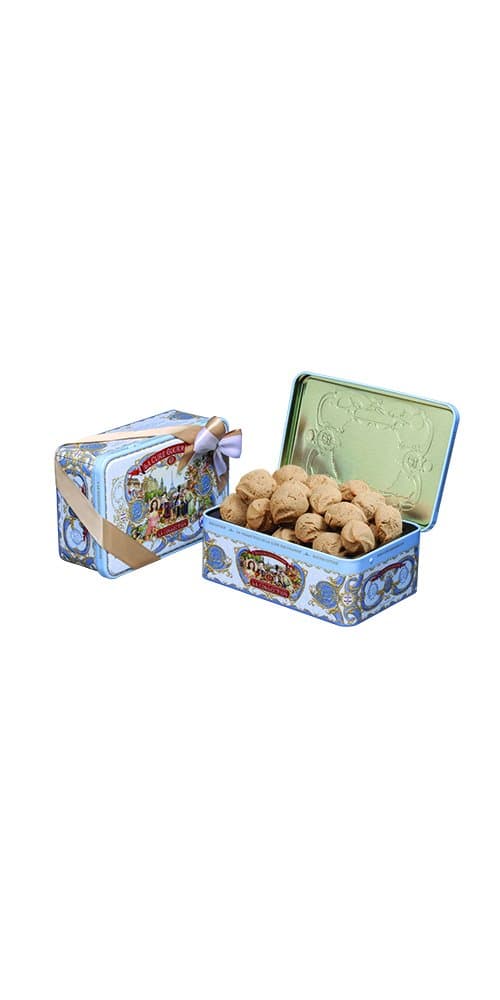 Tin of filled cookies (caramel)