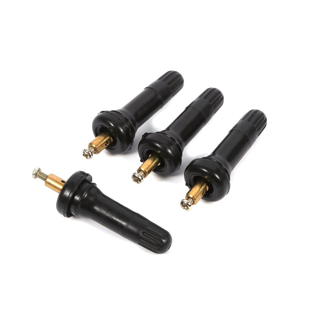 Qillu Tpms Valves, 4Pcs TPMS Tire Pressure Monitoring System Anti-explosion Snap In Tire Valve Stems