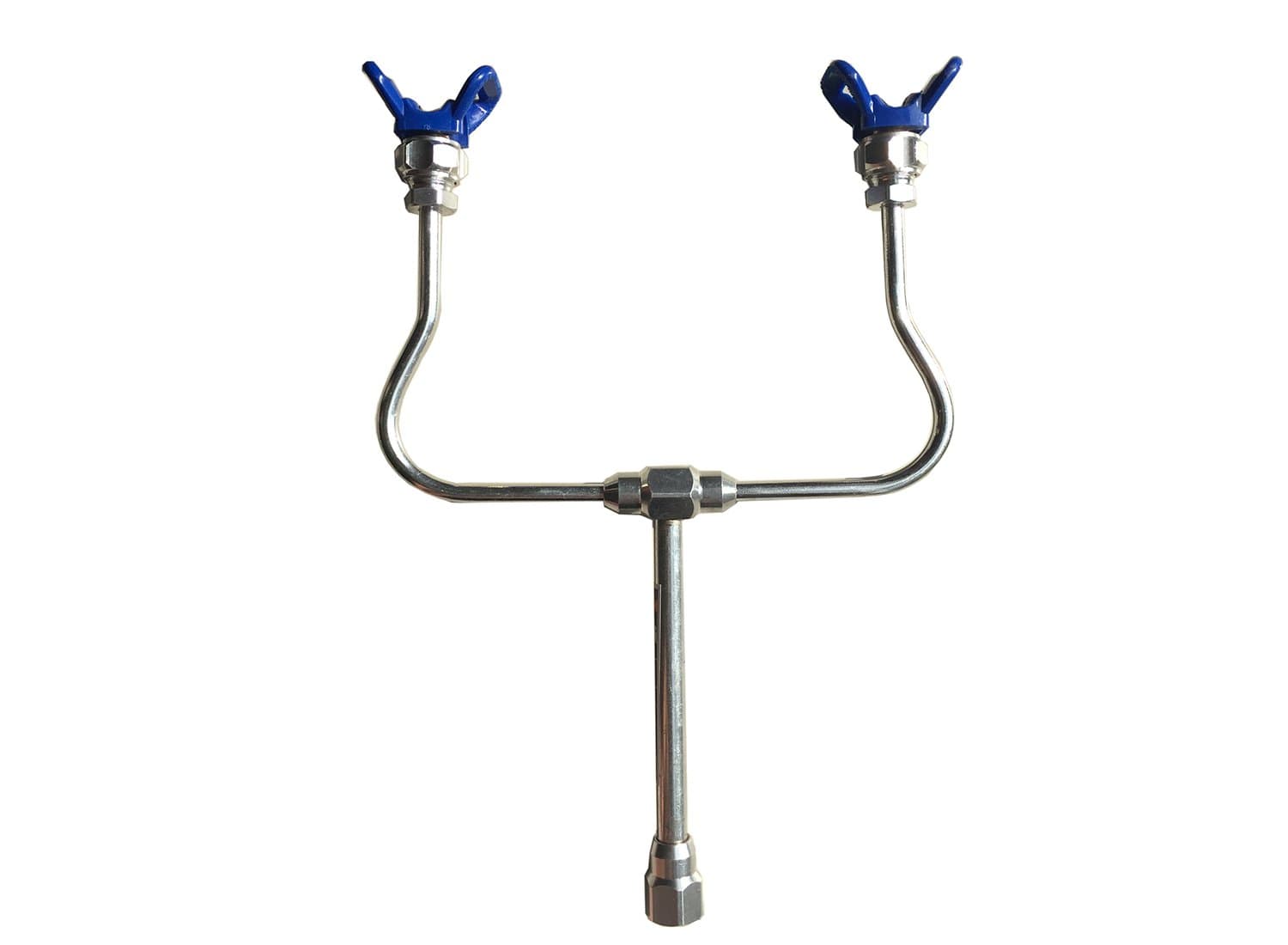 airless Paint Spray Gun Extension Pole Double Nozzle Guard Painting Tool (Double Guard Head Without tip 517)