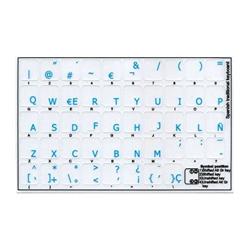 Hindi Transparent Keyboard Stickers With ORANGE Letters - Suitable for ANY Keyboard