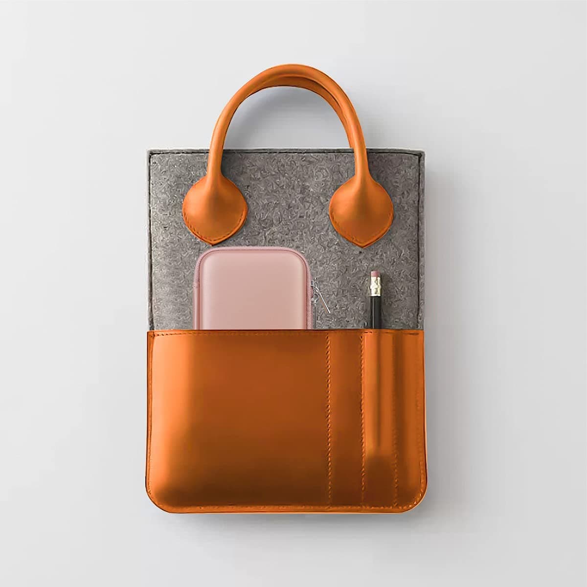 BOVKE Carrying Case for WELLST·G Handheld Game for Kids -Preloaded 220 Retro Video Games, Mini Arcade Electronic Toy Gifts for Boys Girls Portable Holder, Extra Mesh Pocket for SD Card, Rosegold