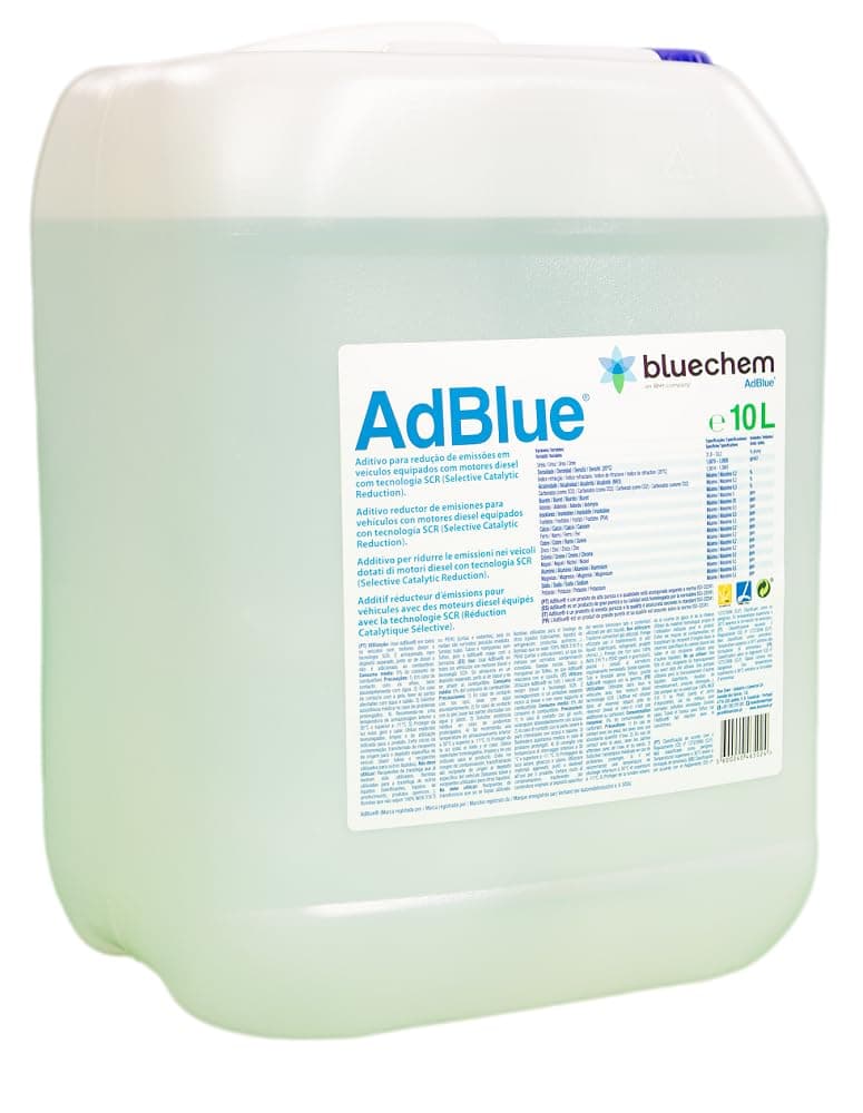 AdBlue Additive Urea Solution for SCR Exhaust Gas Treatment, 10 Litres, with Nozzle