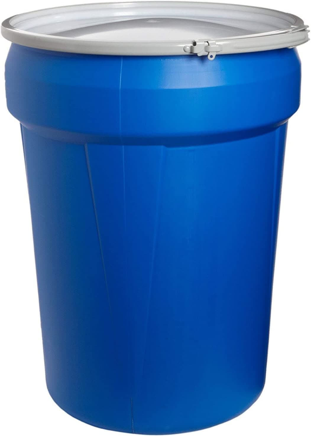 Eagle 1601MB Blue High Density Polyethylene Lab Pack Drum with Metal Lever-Lock Lid, 30 Gallon Capacity, 28.5" Height, 21.25" Diameter (Pack of 2)