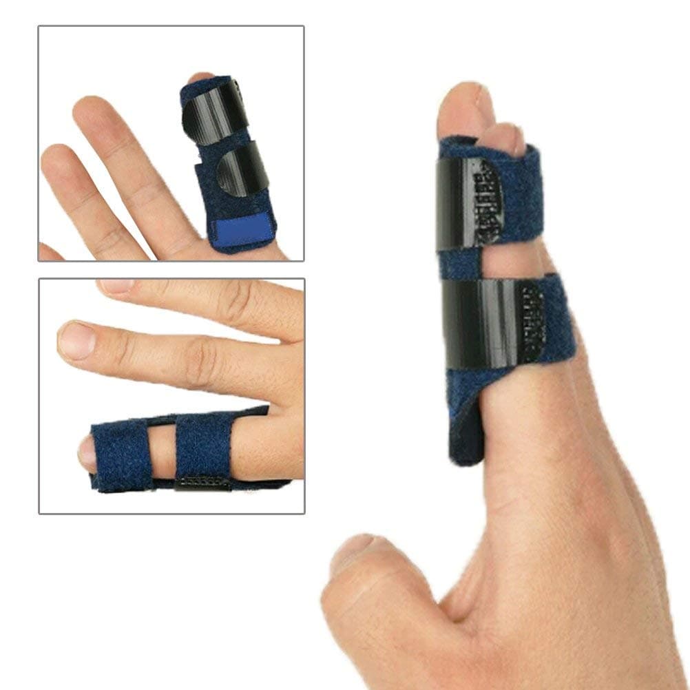 Finger Splint - Finger Straightening Brace Adjustable Built-in Aluminium Support Relieve Pain Finger Tendon Orthodontic Fracture Fixator Pain Relief for Medical Trigger Finger Treatment Splint Home
