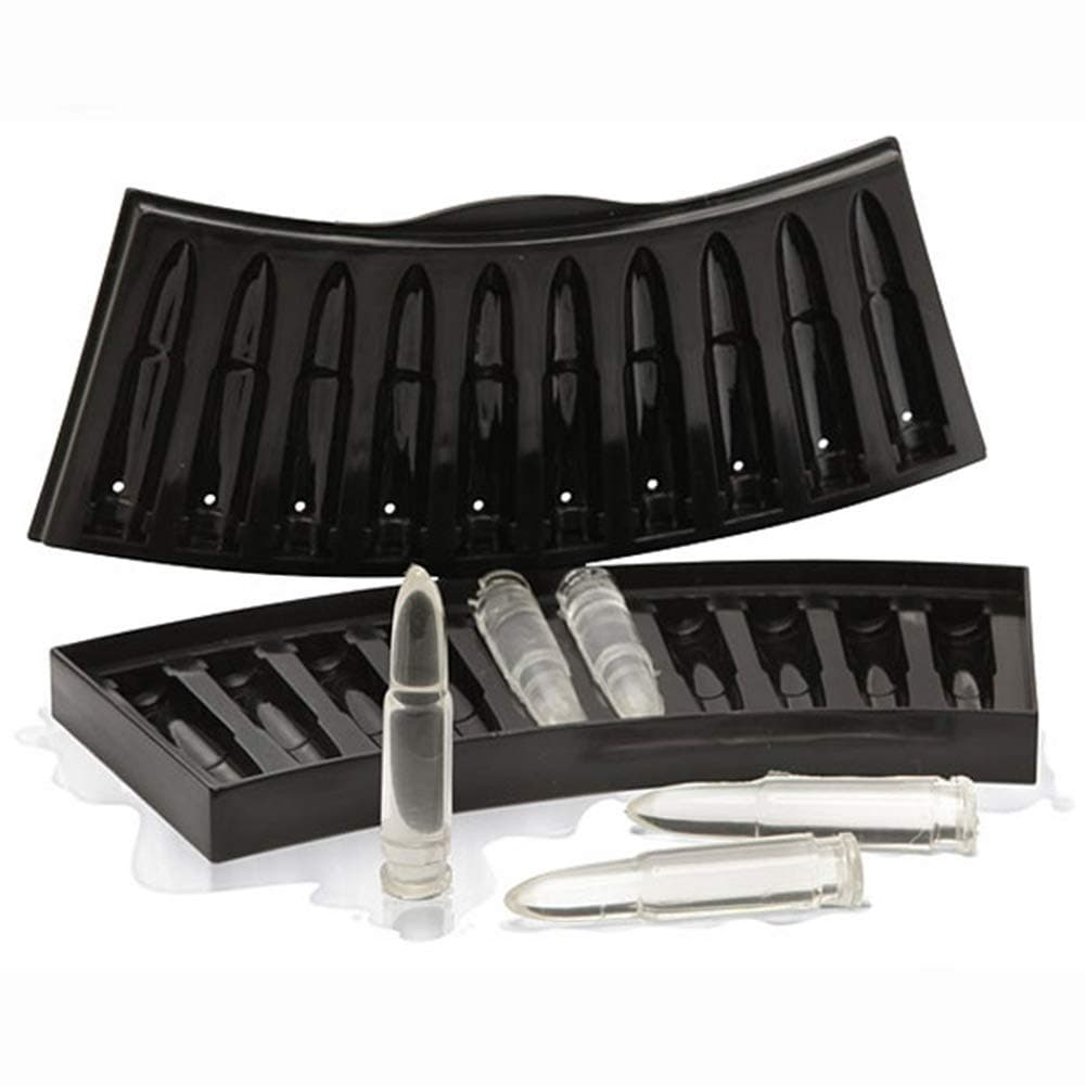 Florica Ice Cube Mould Tray Freeze Chocolate Mold Shape Silicone DIY Tool Fun for Party (Bullet)