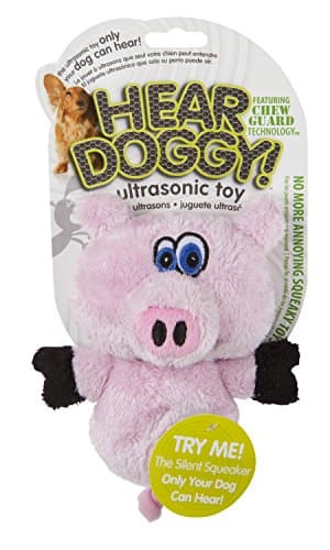 Flattie Pig Silent Squeak Plush Dog Toy w/ Chew Guard Technology - Pink, Mini