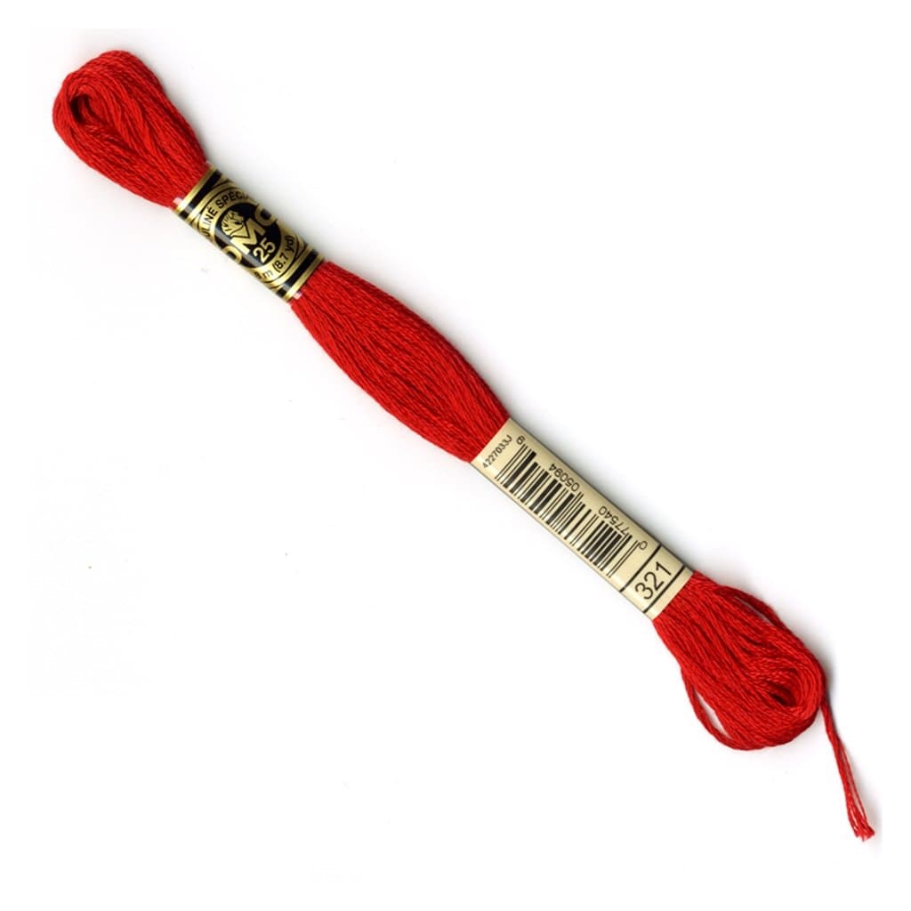 Stranded Cotton Embroidery Thread 321 - per Skein
