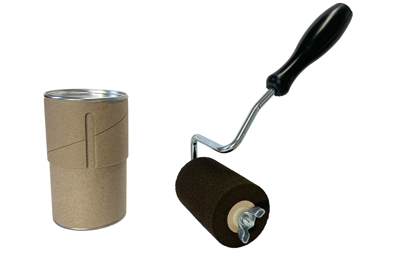 3" Stencil Ink Roller Unit (with Cover), Heavy Duty Acetal Plastic Handle with Neoprene roll, 20313