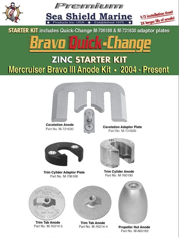 Boating Stern/Out-Drive Mercruiser Anodes Zinc M-34762