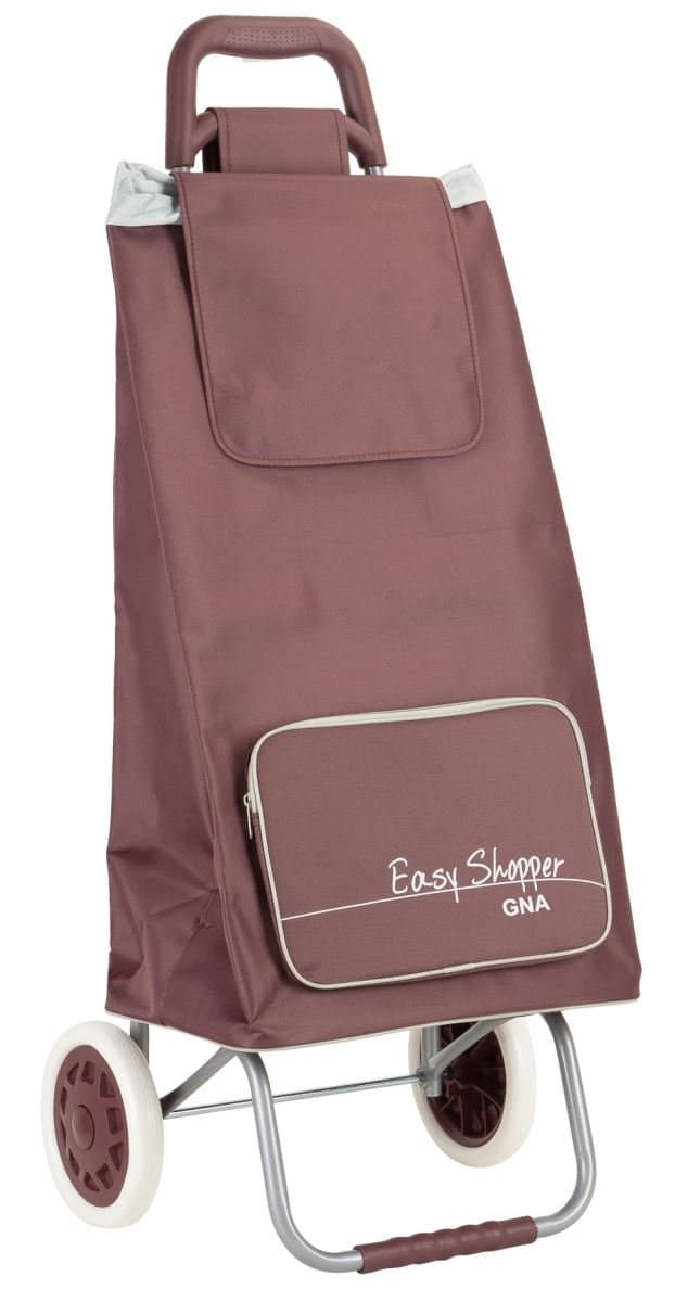 GNA Foldable Easy Shopper Trolley, Red