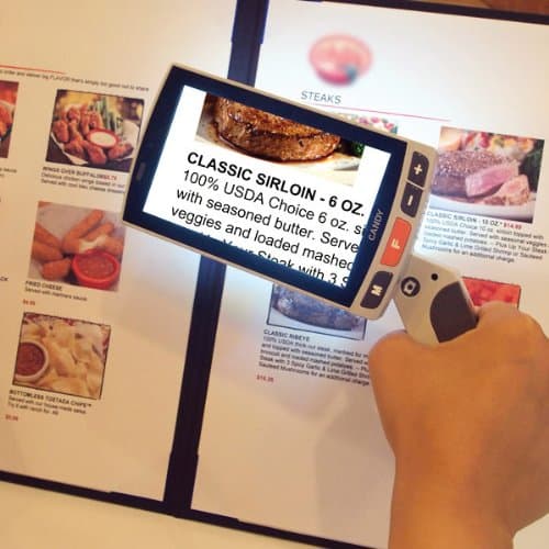 Candy Grip Portable Video HD Magnifier 1 5x 22x
