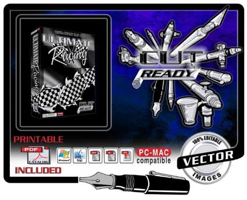 Racing & Checkered Flags EPS Vector Sign Clipart