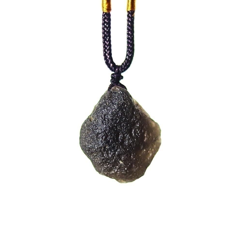 Arizona Cintamani Saffordite Stone Necklace,Genuine Tektite Raw Obsidian Crystal,Irregular Size