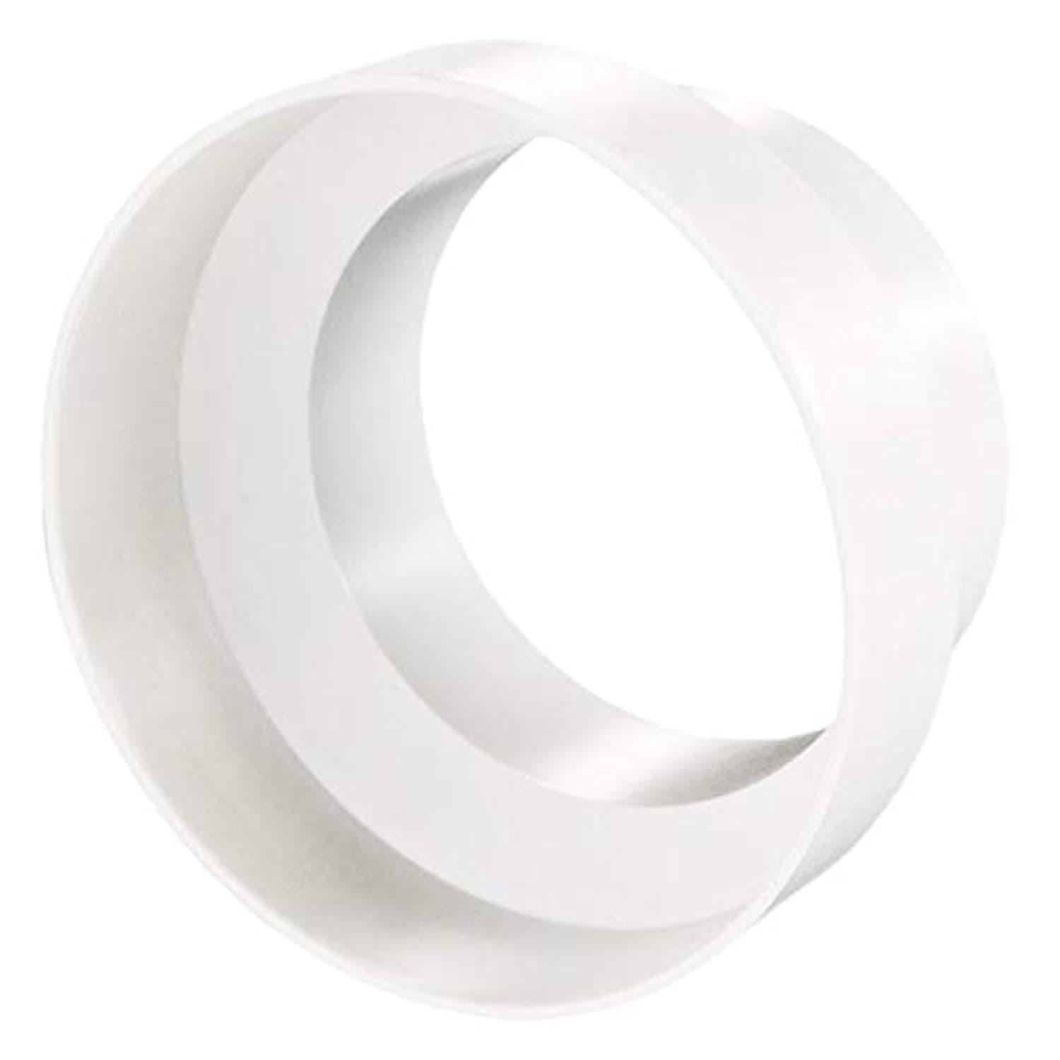 Round Ducting Reducer 200mm to 150mm - 8 to 6 inch Duct Pipe Reduction Connector for Extractor Fans, Cooker Hood and Ventilation Units