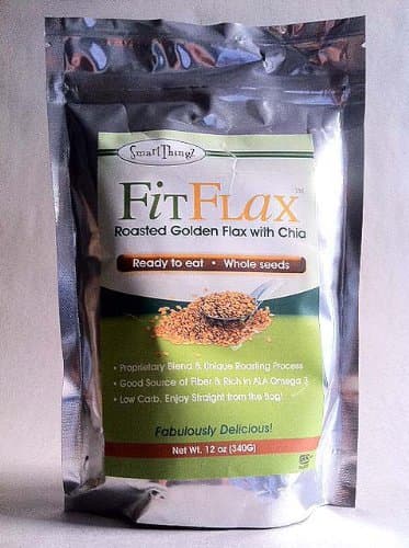 FitFlax - Delicious Blend of Roasted Golden Flax Seed with Chia Seeds. Promotes Weight Loss, Energy & Wellness. 12 Oz. Bag.