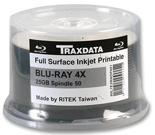 BLU-RAY, 4X, PRINTABLE, SPINDLE, X50 90L7E3RNOP001 By TRAXDATA