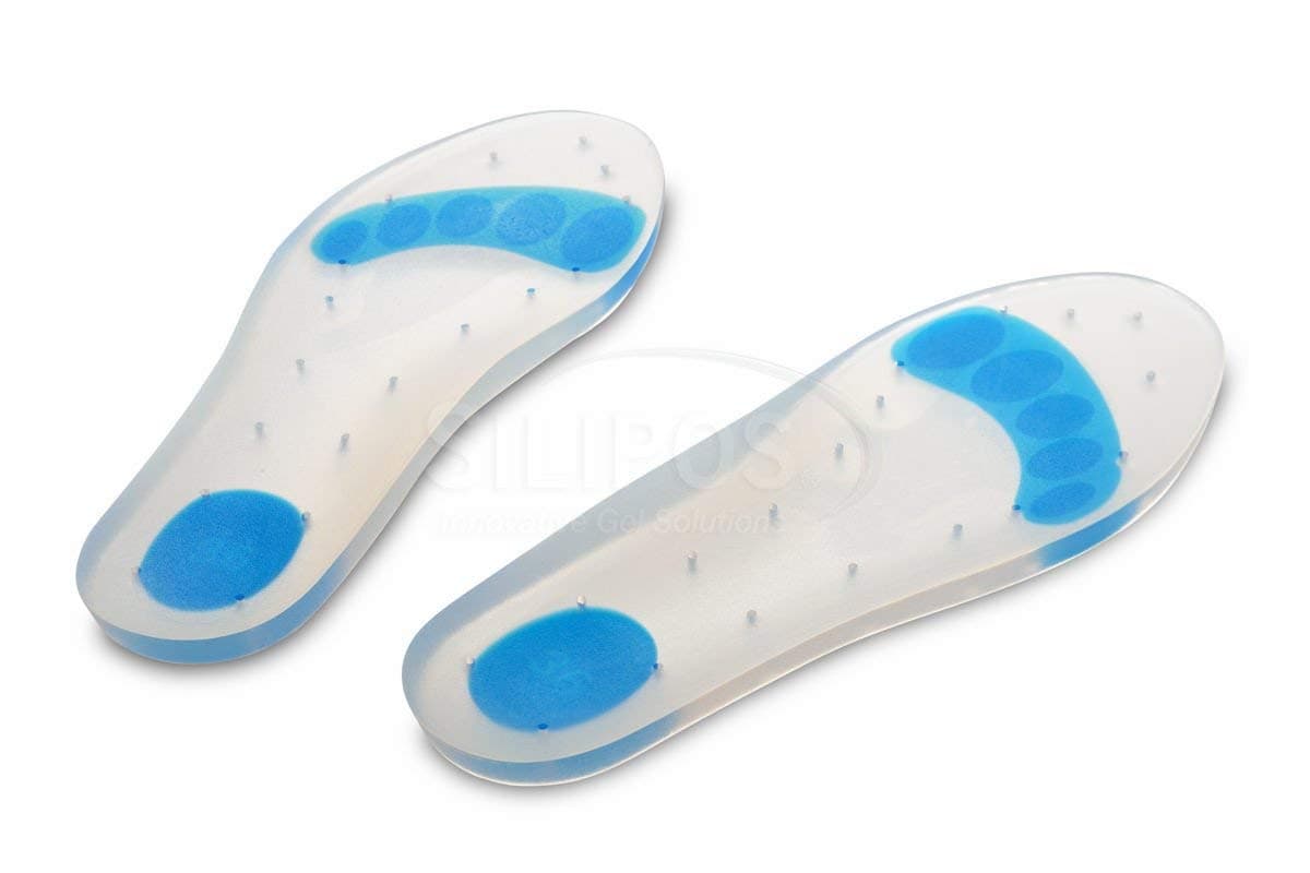SiliposSoftZone 4013 Full Length Foot Insole - Small, Latex-Free, Hypoallergenic Multi-Density Silicone Foot Cushion