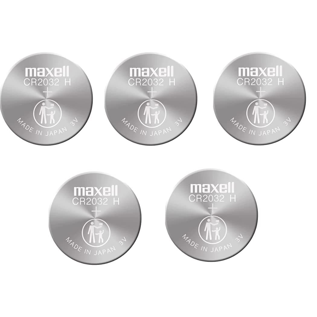 Maxell KP Infosys Hitachi CR2032 3V Lithium Button Coin Cell Battery (5 Pcs)