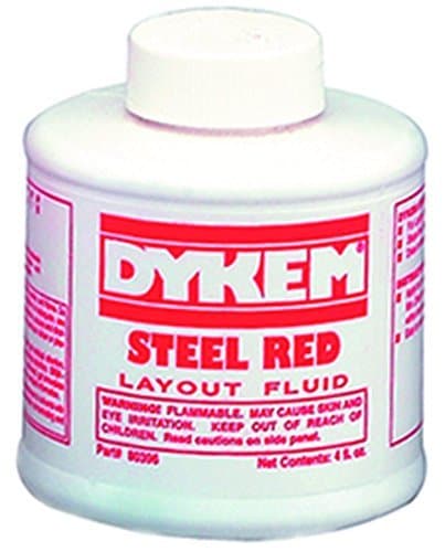 Red, 4 oz. Can, Brush In Cap - Dykem Layout Fluid (1 Each)