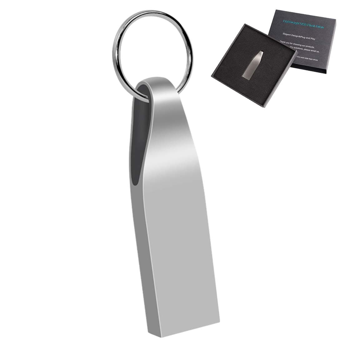 EASTBULL USB 3.0 Memory Stick 64GB High Speed USB Flash Drive Pen Drive 64GB Photo Memory Stick 64GB Mental Jump Drive for Computers 3.0 (Black)