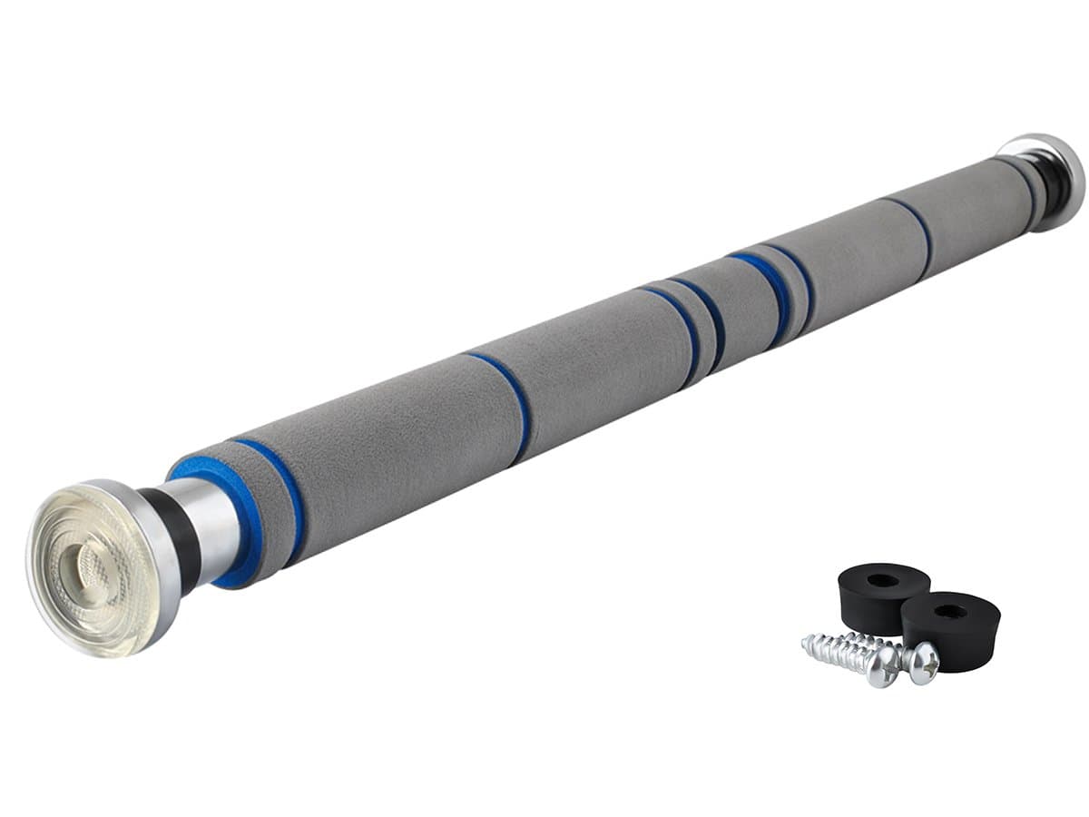 ISO TRADE Pull-up Bar for Doorway Chin up Bar Sport Workout Body Training Fitness Heavy Duty Home Gym Steel Adjustable 60-100 cm 5245