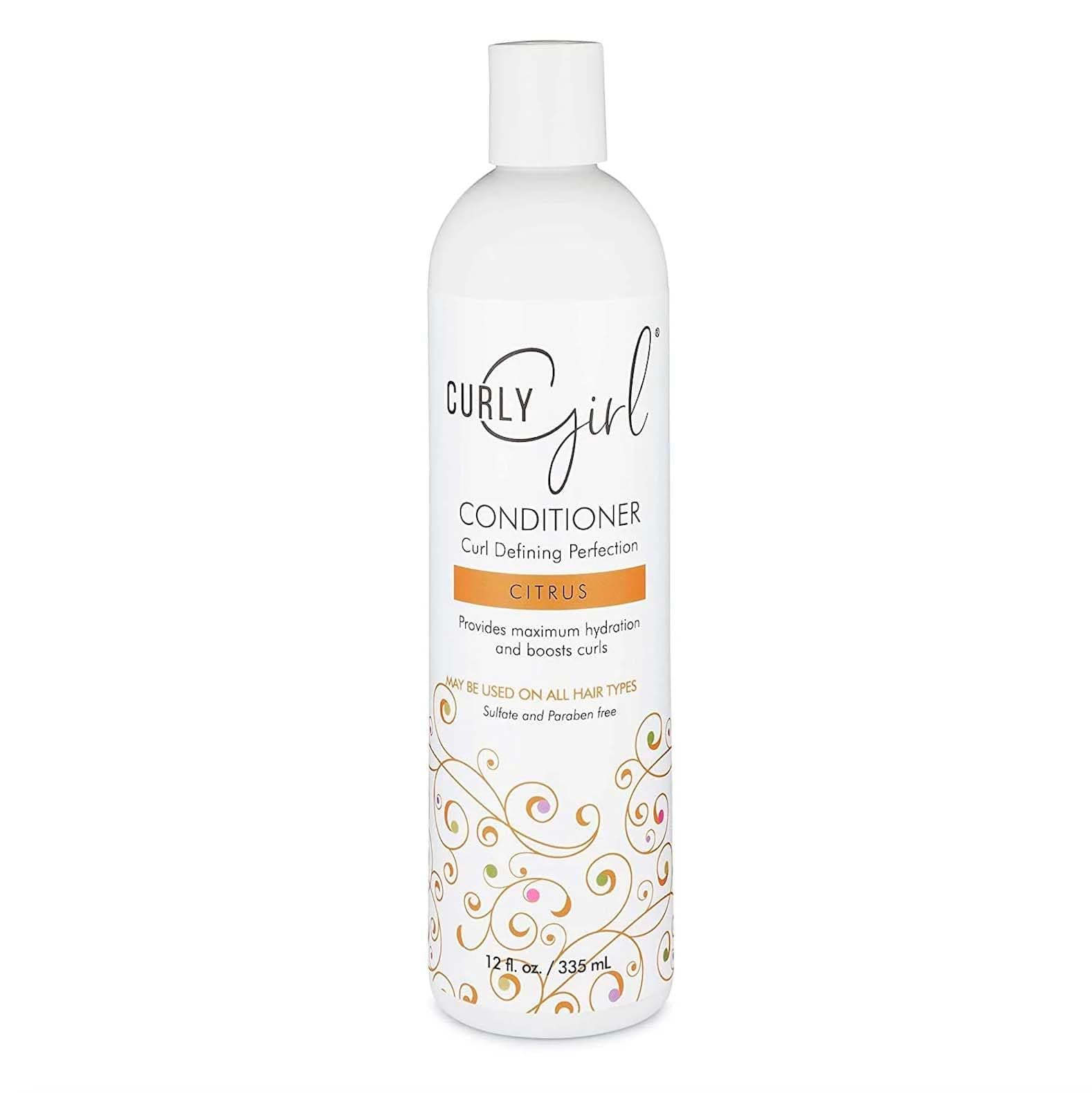 Curly Girl, Curly Hair Moisturizing and Curl Defining Conditioner Citrus, Sulfate and Paraben Free, 12 oz Bottle