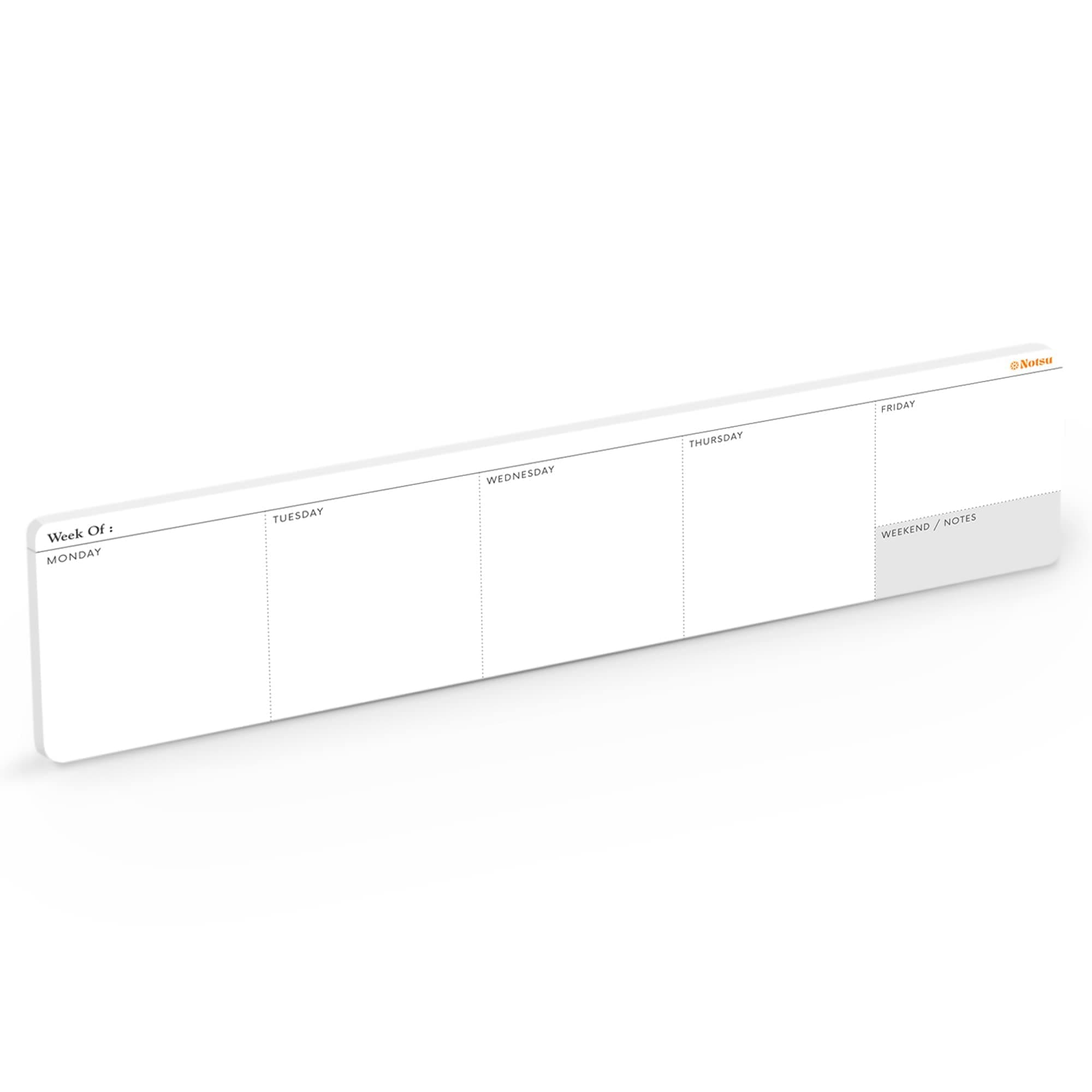 Weekly Keyboard Planner Notepad | Minimalist Undated Mini Desk Calendar Pad | Premium Thick Paper 120 gsm