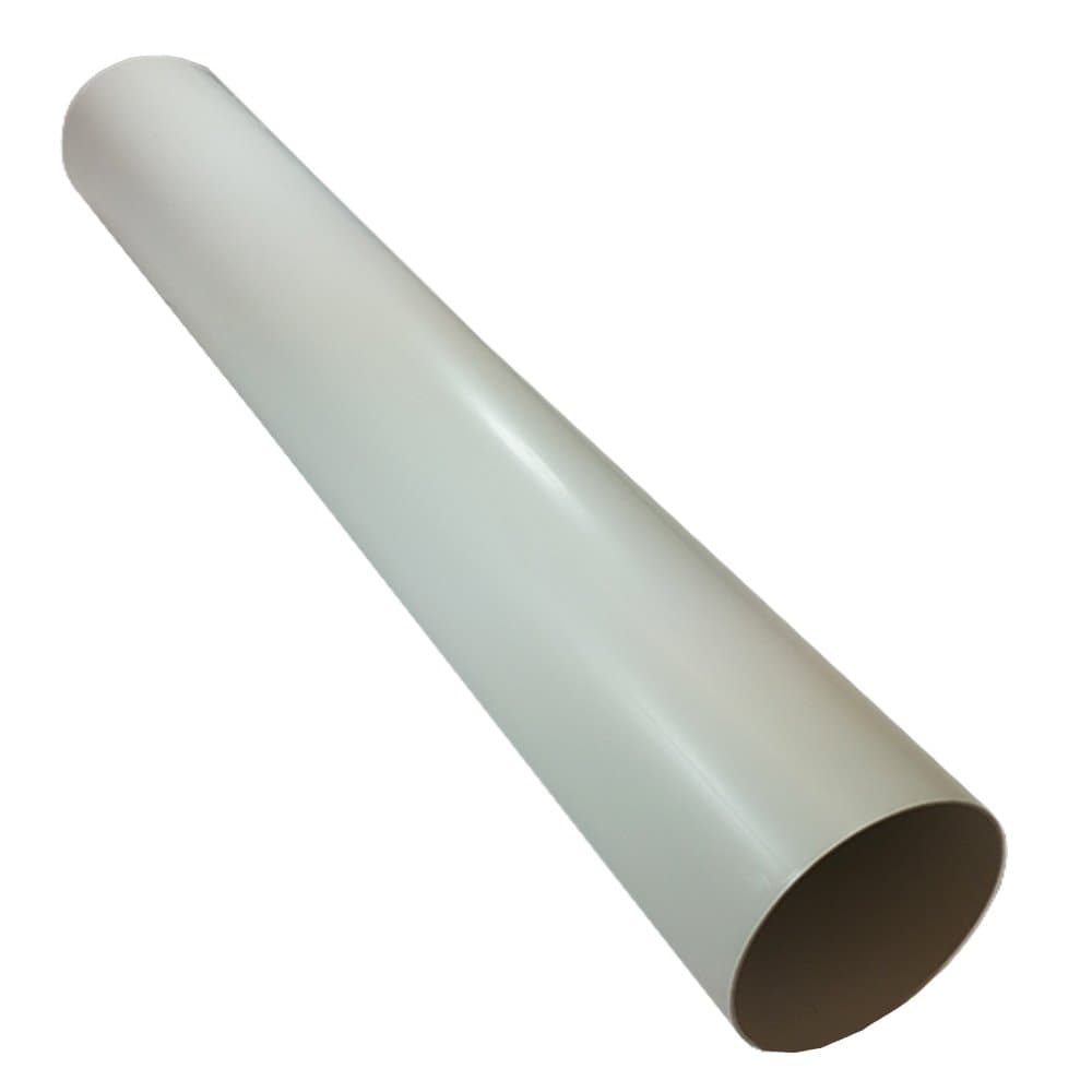 Plastic Ducting Pipe 150mm - 6 inch / 1 Metre Long Length - Rigid Straight Duct Channel