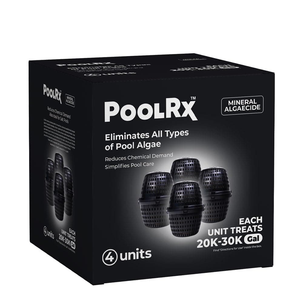 Pool RX 101067 Black Units Swimming-Pool-Algaecides (4 Pack), 20,000-30,000 Gallon