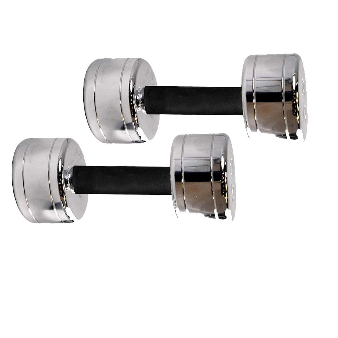 Lycan Chrome Steel Dumbbell with Soft Padded Cushion Set of 2