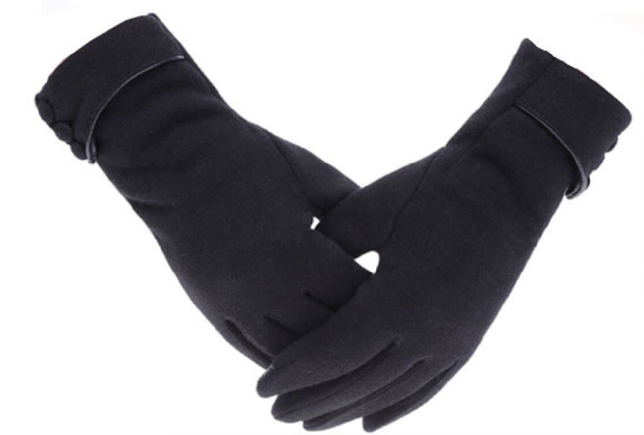 Womens Touch Screen Phone Fleece Windproof Gloves Winter Warm Wear