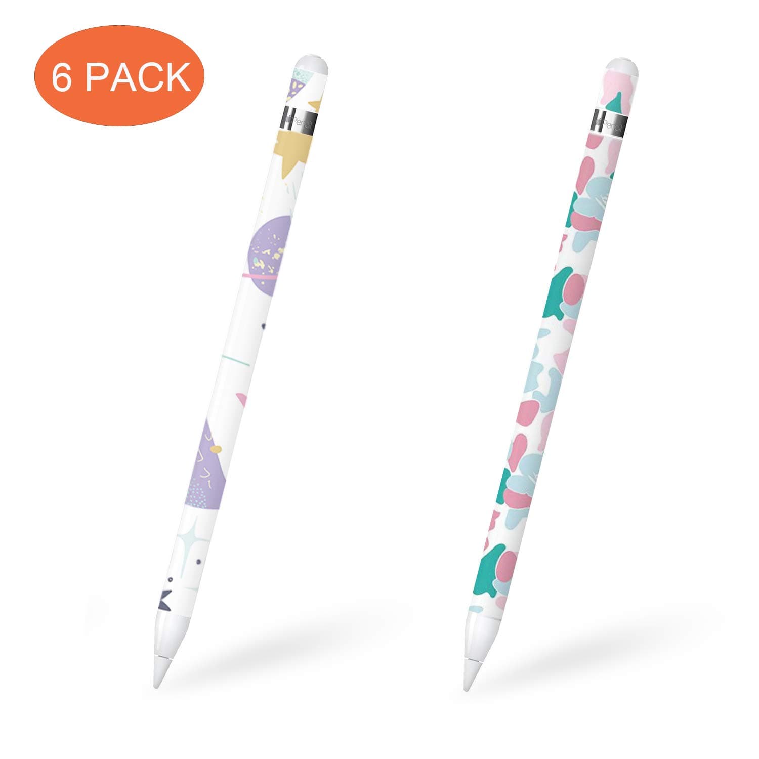 sciuU Decorative Skin Compatible with Apple Pencil 1st Generation, [2 Set / 6 Stickers] Protective Anti-scratch Adhesive Stickers Decal, DIY Decoration Film for iPencil 1 Gen. – Colourful Dream